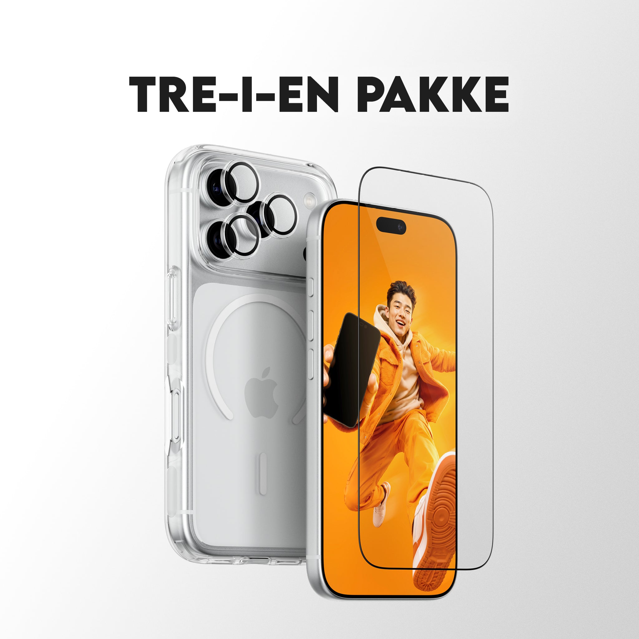 PanzerGlass® | CARE™ by PanzerGlass® Flagship 3-in-1 Pakke iPhone 18 Pro